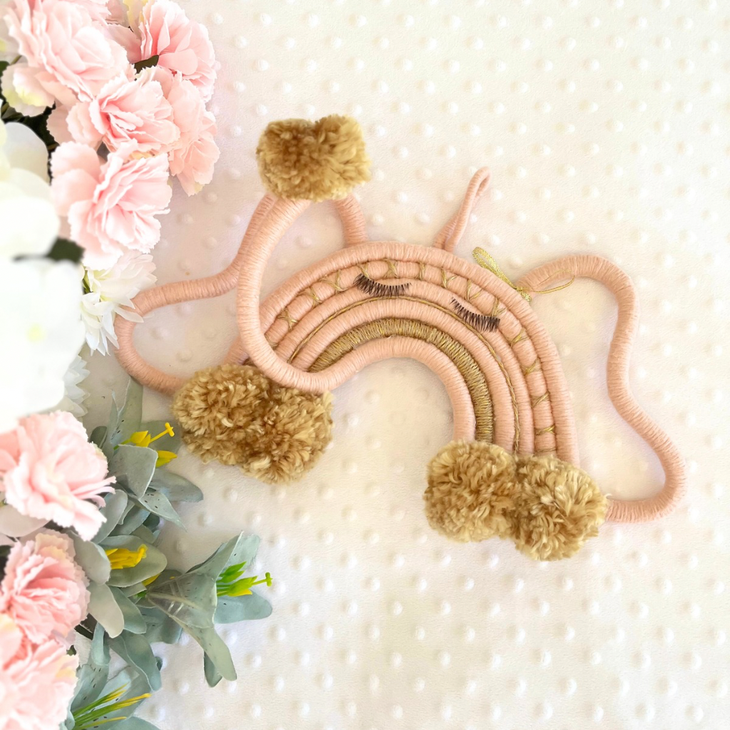 Elephant Macrame Wall Hangings Set - Baby Decor - Girls Room Decor