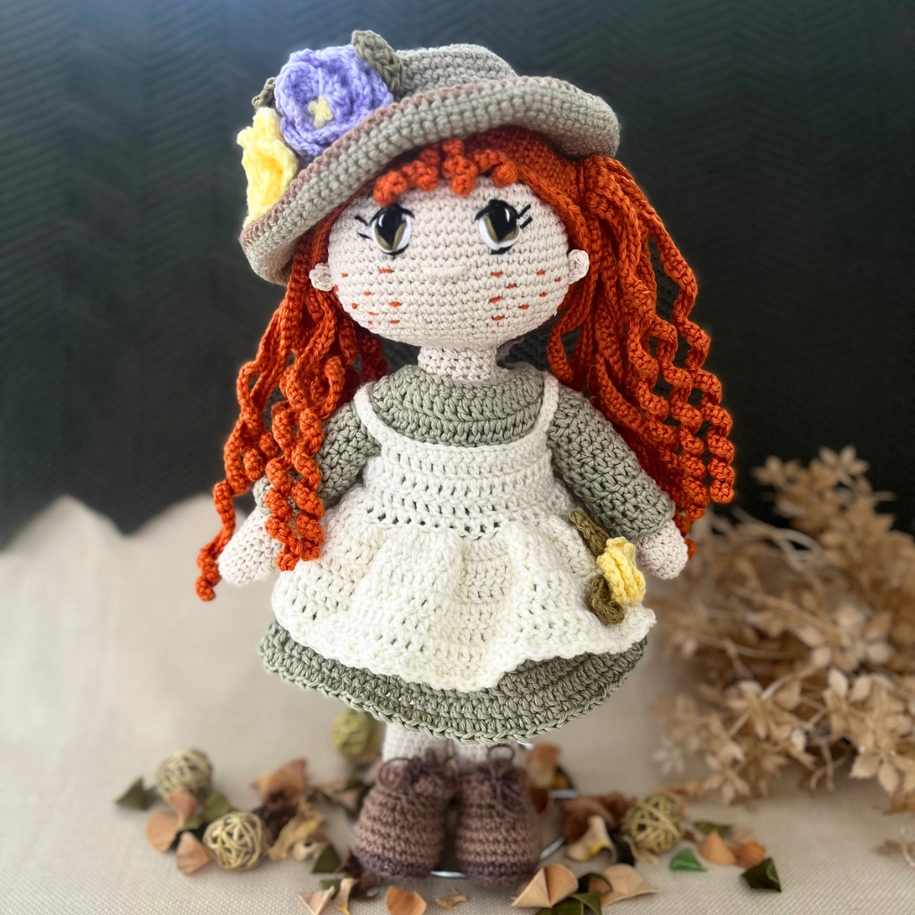 Handmade Crochet Doll Rosie | Crochet Doll 40cms