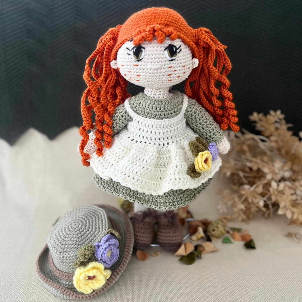 Handmade Crochet Doll Rosie | Crochet Doll 40cms