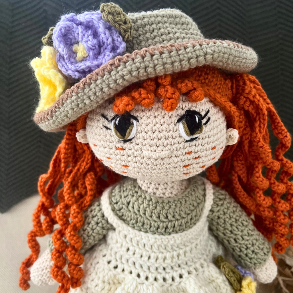 Handmade Crochet Doll Rosie | Crochet Doll 40cms