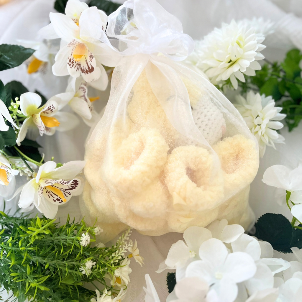 Handmade Crochet Baby Snuggler Booties Gift Packs  - 3 colours