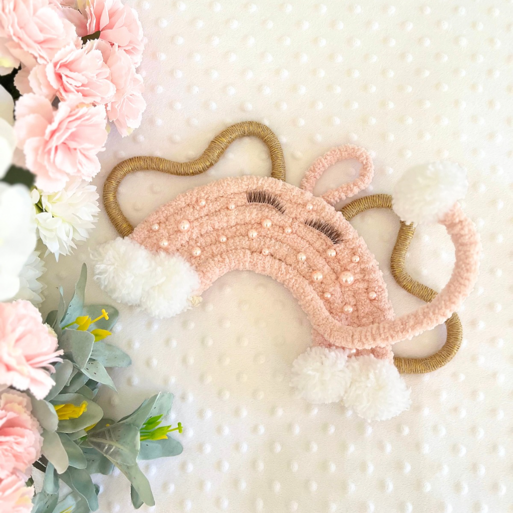 Elephant Macrame Wall Hangings Set - Baby Decor - Girls Room Decor