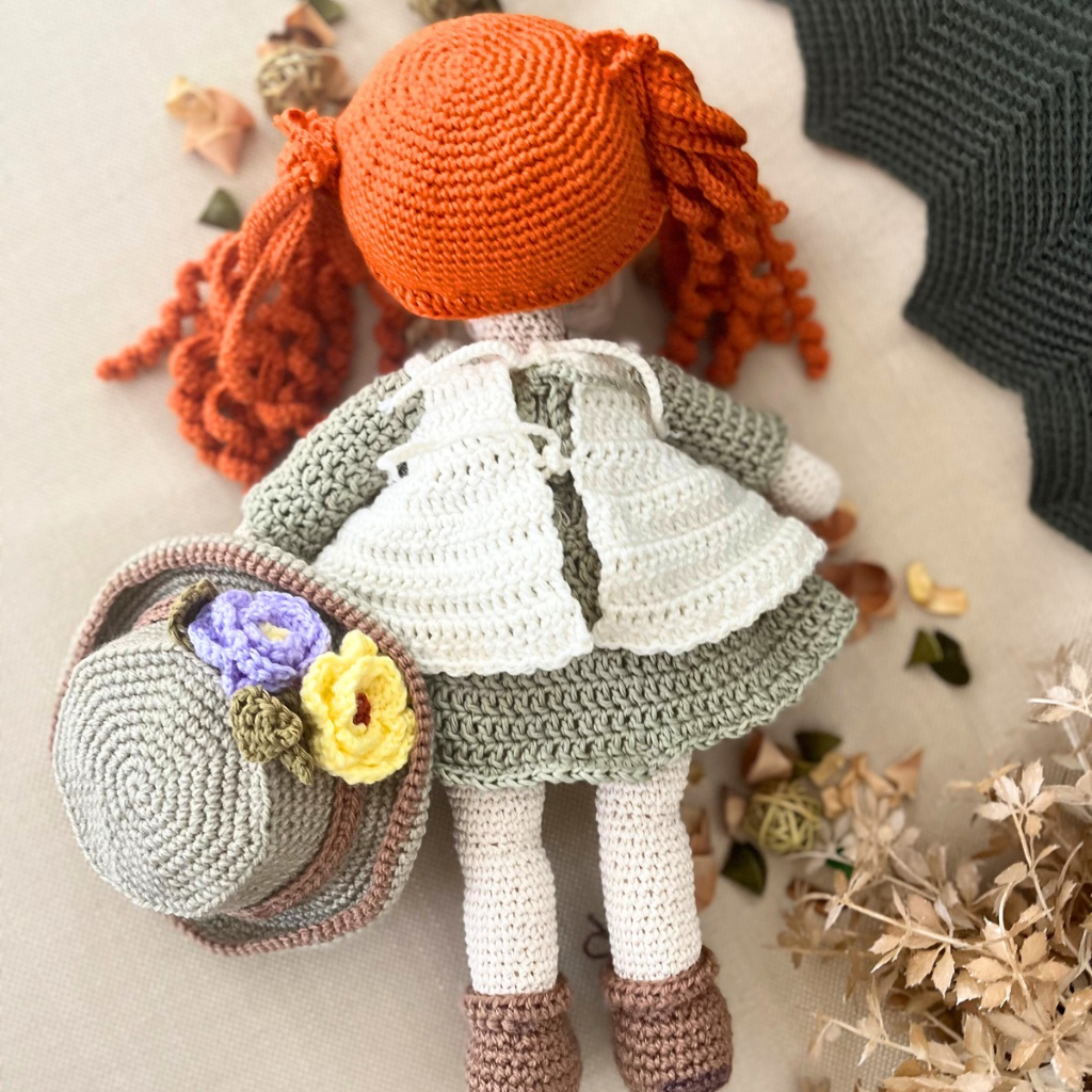 Handmade Crochet Doll Rosie | Crochet Doll 40cms