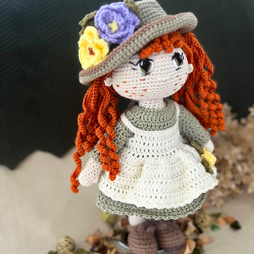 Handmade Crochet Doll Rosie | Crochet Doll 40cms
