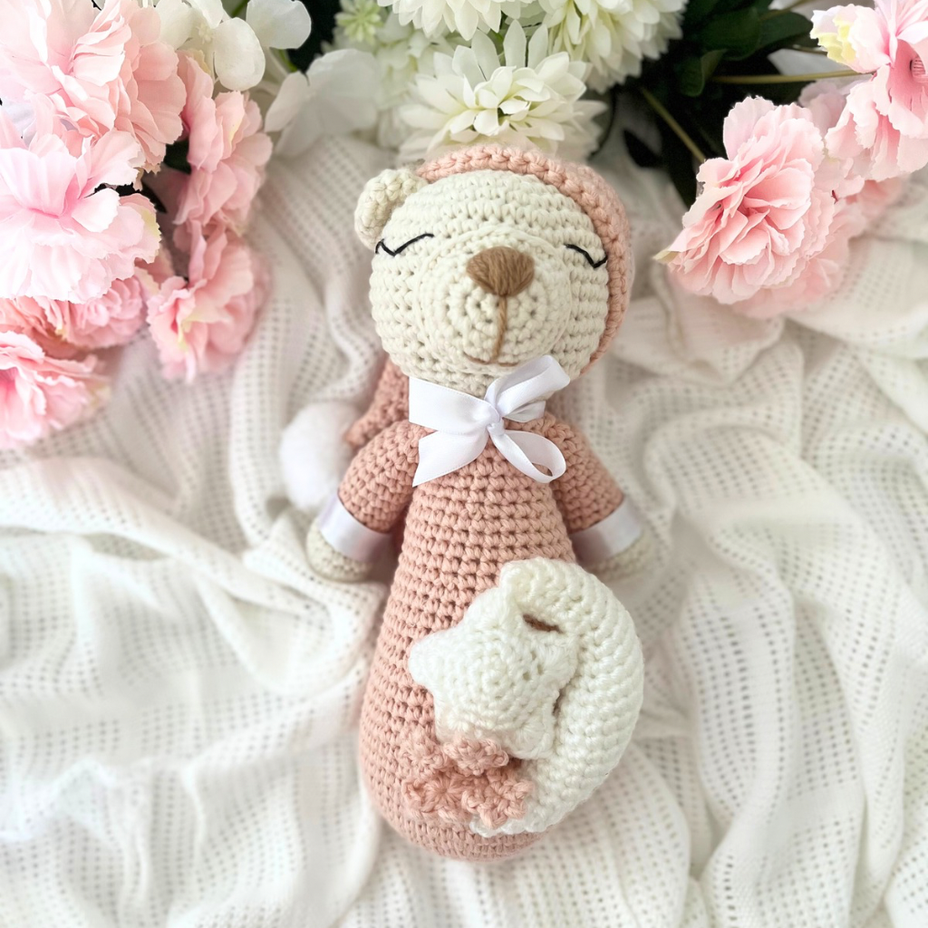 Crochet Teddy Bear Soft Toy - Handmade Crochet Teddy Bear
