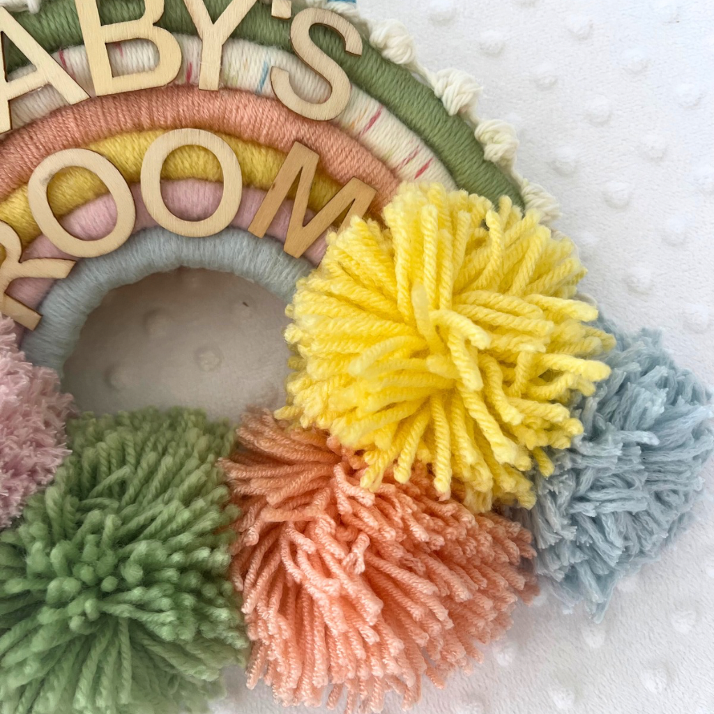 Rainbow Macrame Wall Hanging, Baby Room Decor, Nursery Wall Hanging