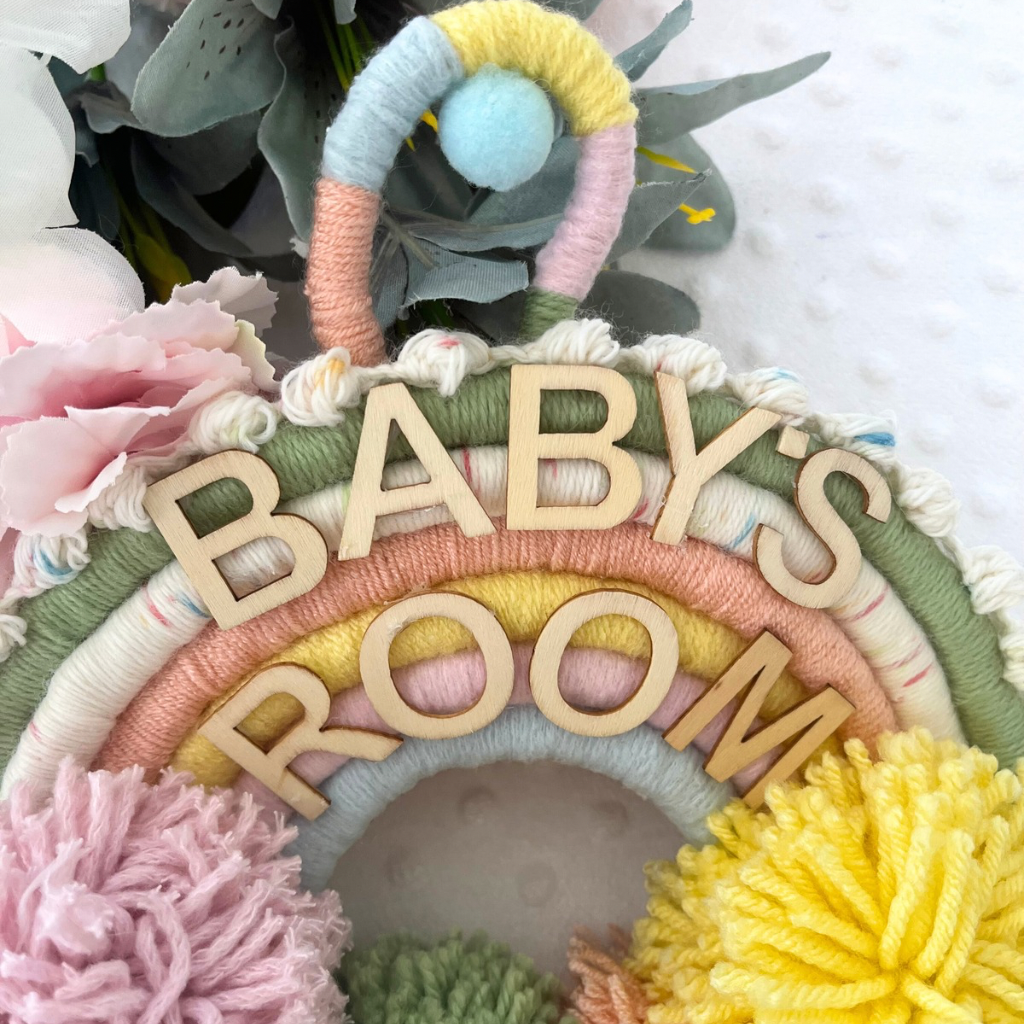 Rainbow Macrame Wall Hanging, Baby Room Decor, Nursery Wall Hanging