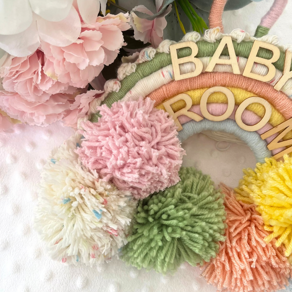 Rainbow Macrame Wall Hanging, Baby Room Decor, Nursery Wall Hanging