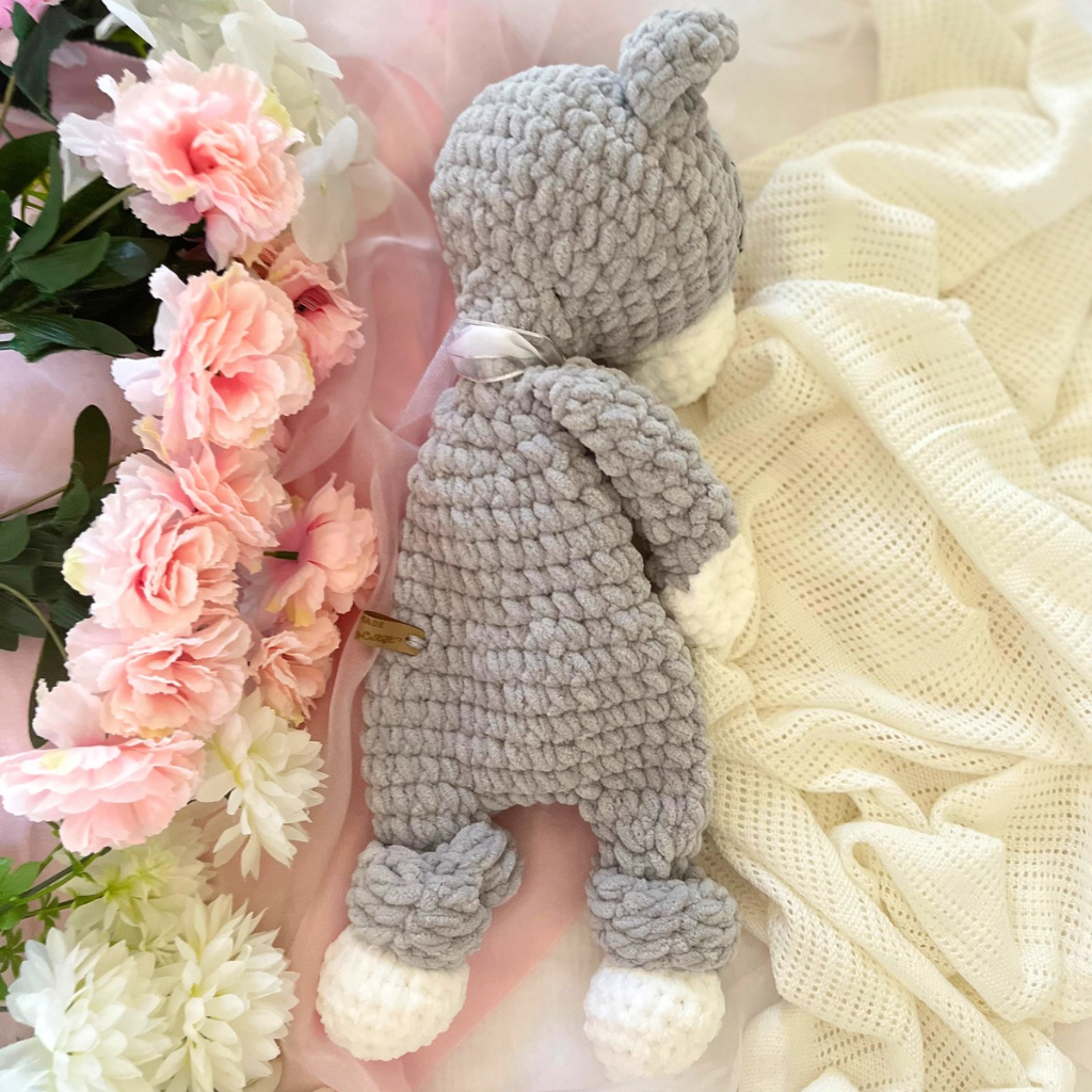 Crochet Teddy Bear Snuggler - Soft Toy - Snuggle Blanket