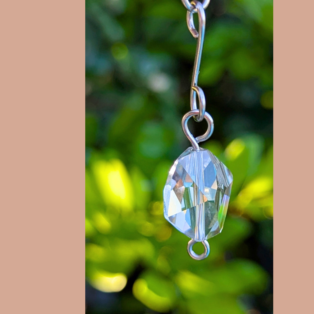 Sunstone gemstone suncatcher - Wire art - OOAK design
