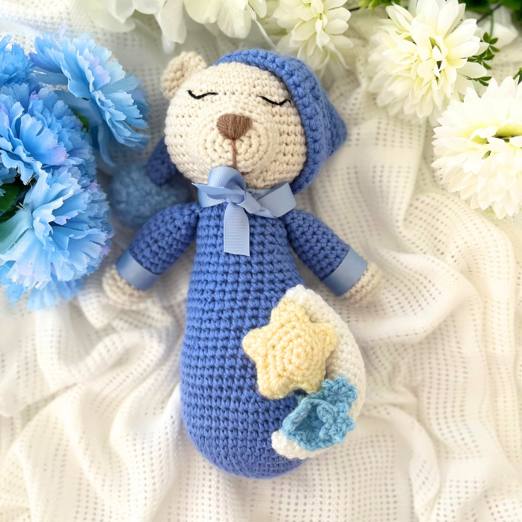Crochet Teddy Bear Soft Toy - Handmade Crochet Teddy Bear