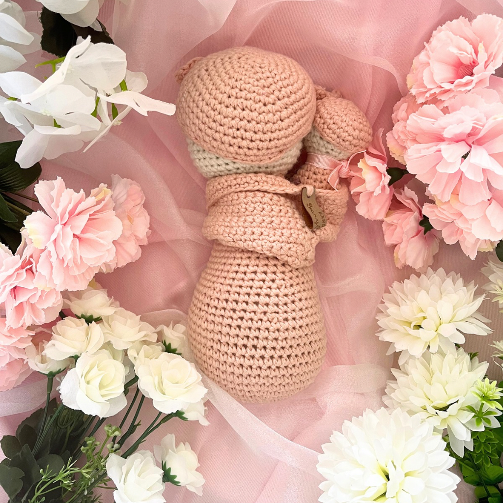 Crochet Mumma Lily And Baby Soft Dolls - Crochet Mother And Baby Dolls