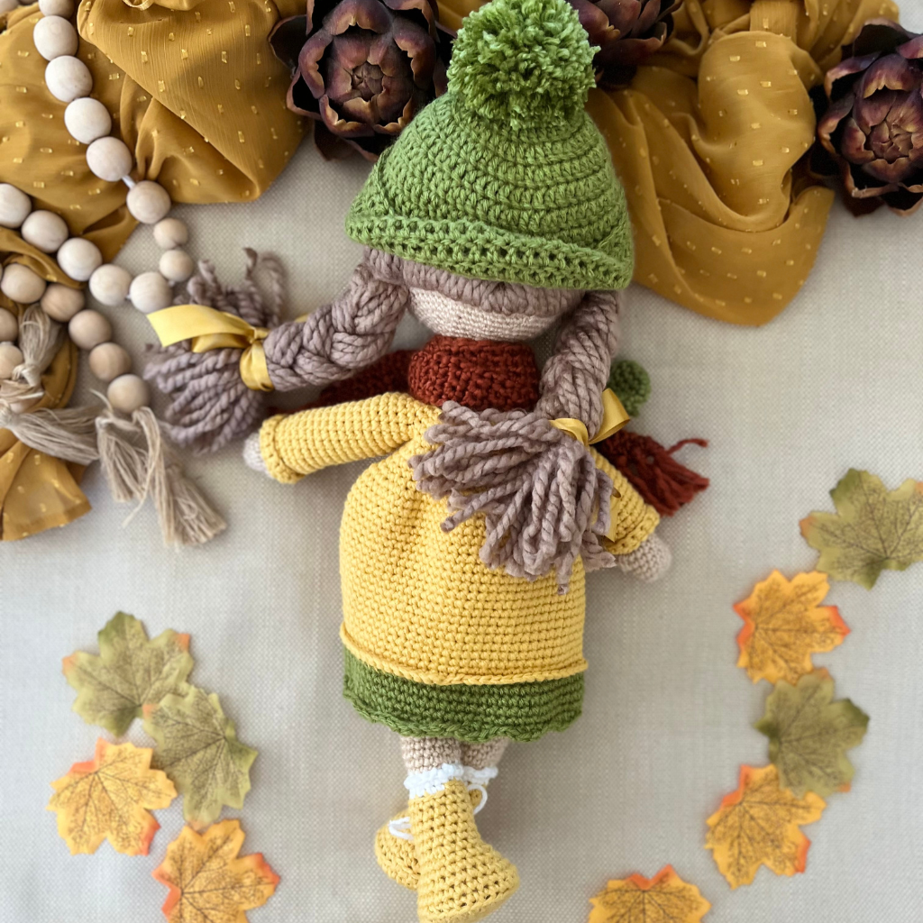 Handmade Crochet Doll Miss Olivia Amigurumi Doll/49cms