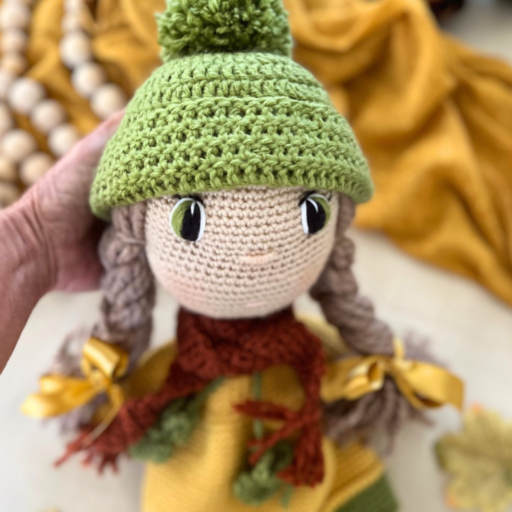 Handmade Crochet Doll Miss Olivia Amigurumi Doll/49cms