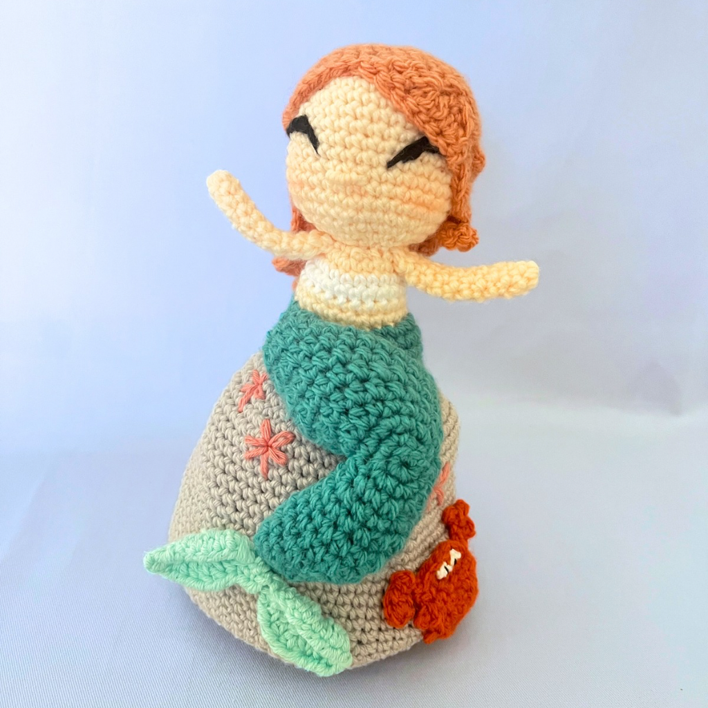 Reversible Crochet Amigurumi Mermaid Doll