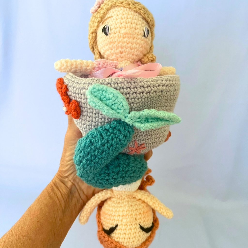 Reversible Crochet Amigurumi Mermaid Doll