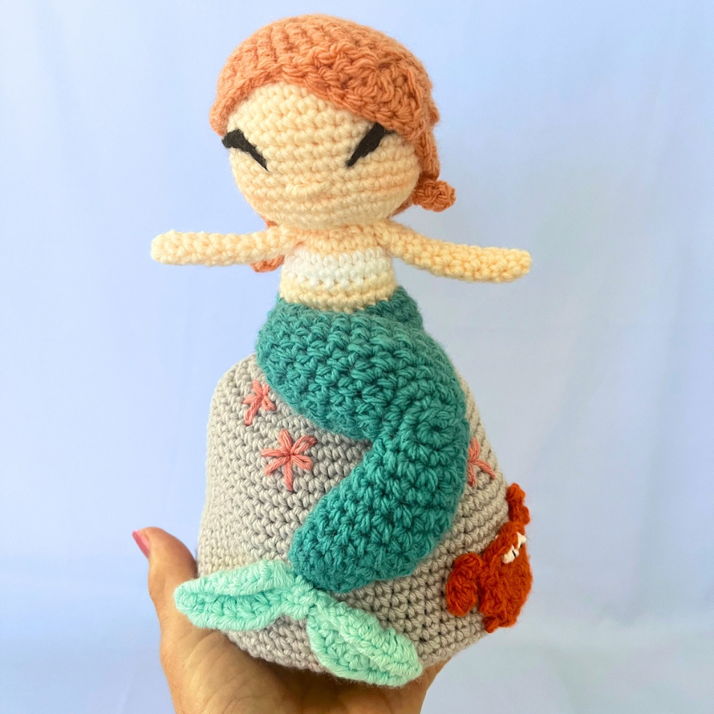 Reversible Crochet Amigurumi Mermaid Doll