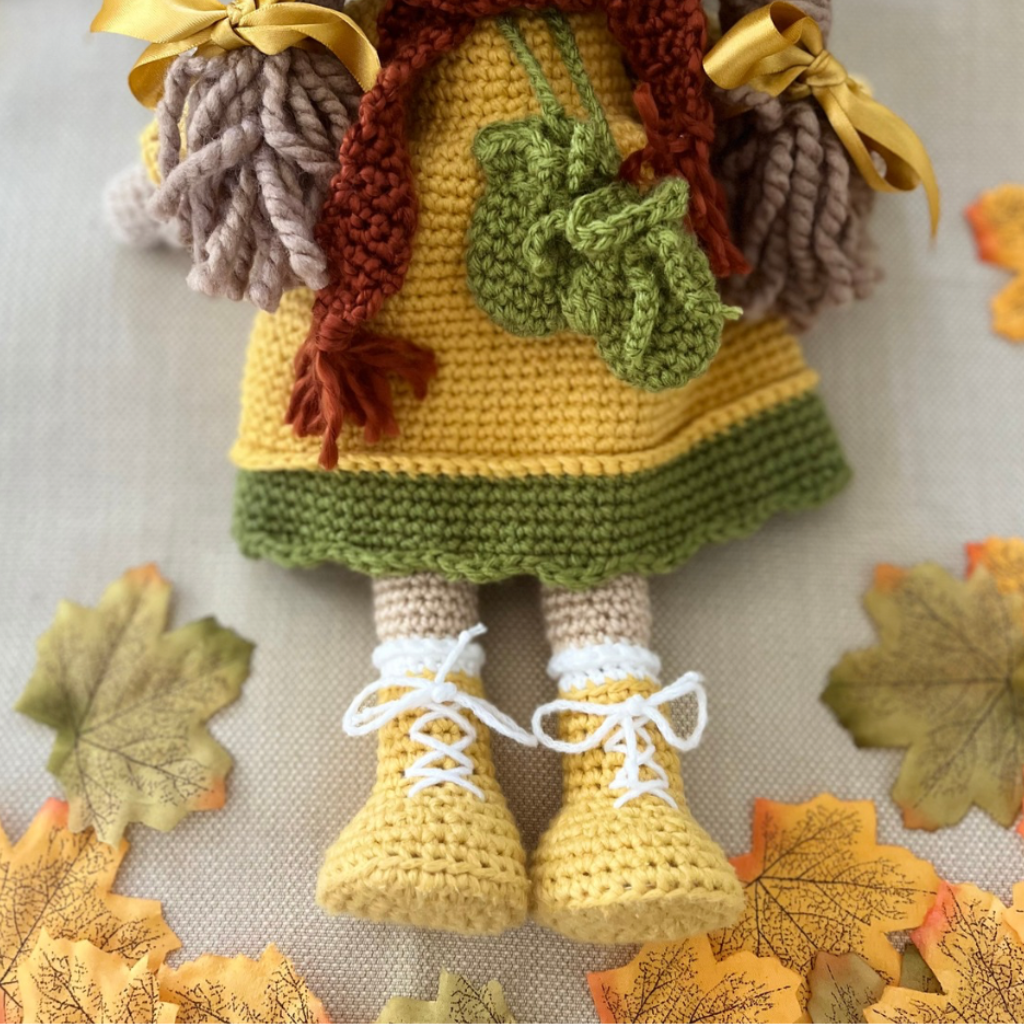 Handmade Crochet Doll Miss Olivia Amigurumi Doll/49cms