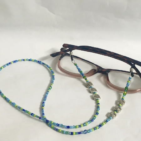 Glasses Chain - Blue Green