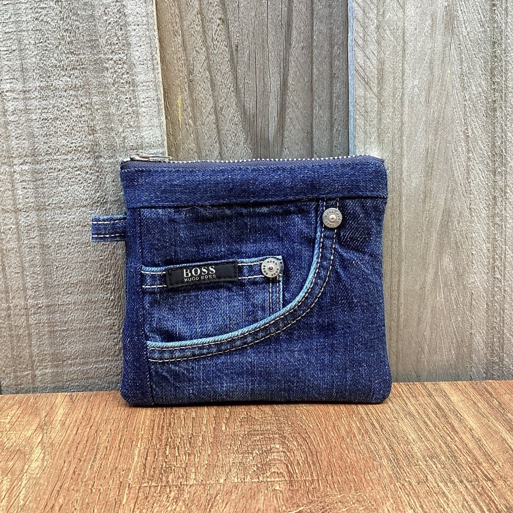 Upcycled Denim Coin Purse – Small Boss Jeans Pocket