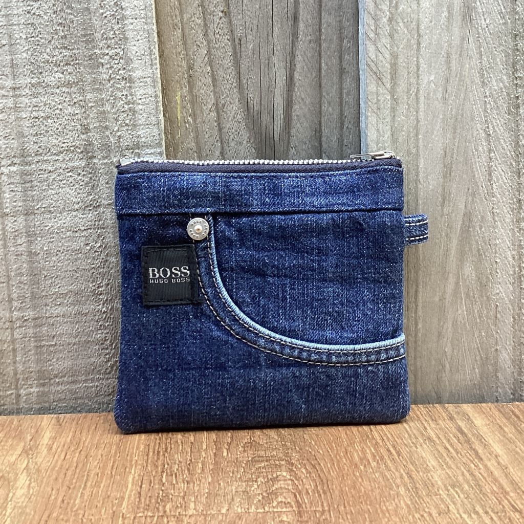 Upcycled Denim Coin Purse – Small Boss Jeans Pocket