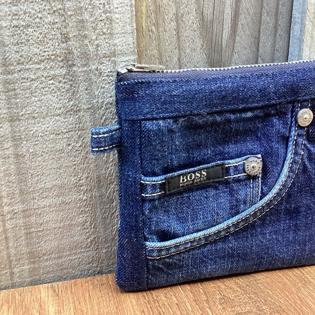 Upcycled Denim Coin Purse – Small Boss Jeans Pocket