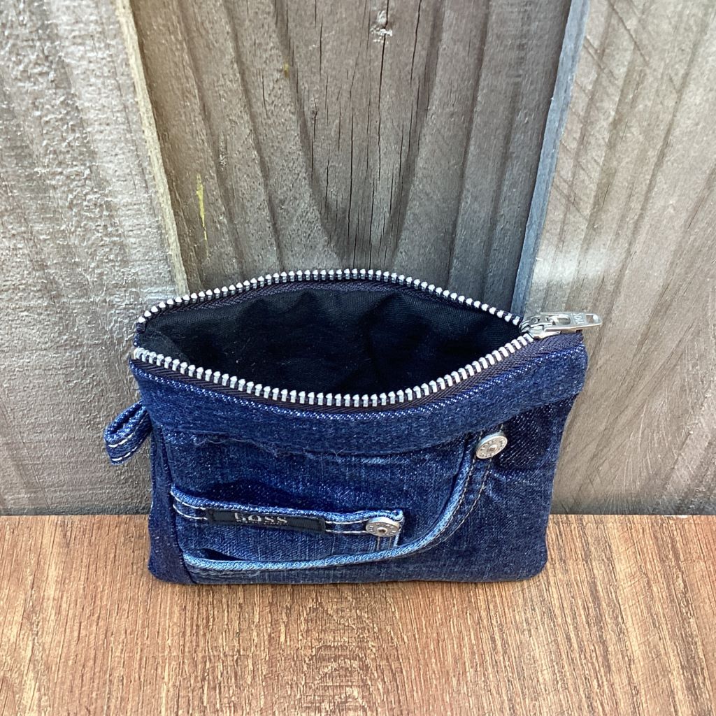 Upcycled Denim Coin Purse – Small Boss Jeans Pocket