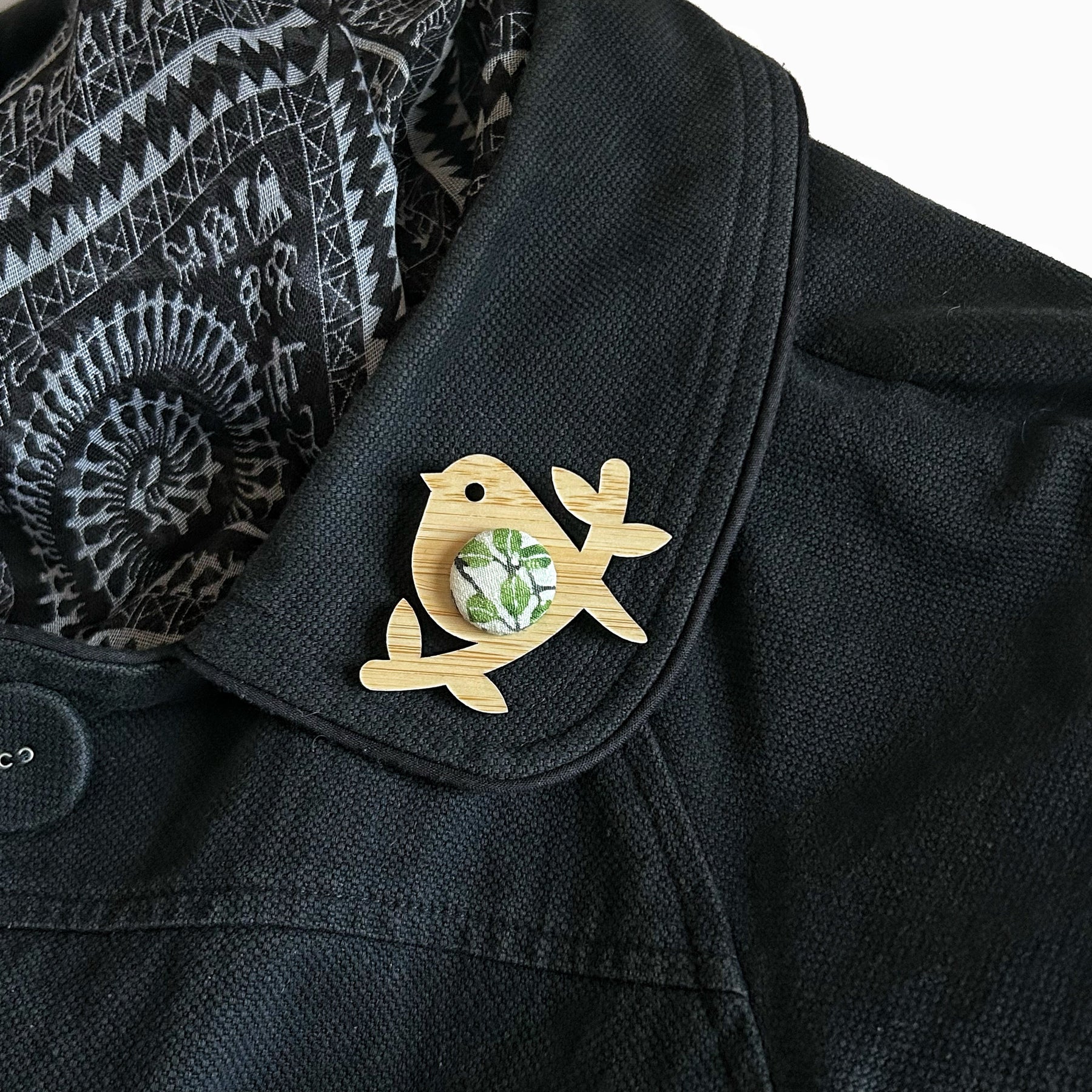 Kimono Brooches - Birdie and Sunflower