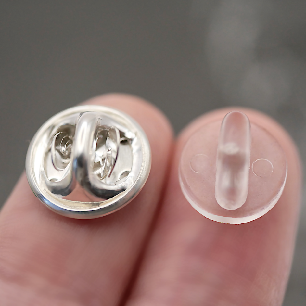 Cat Pin - Handmade Sterling Silver Kitty Brooch Pin