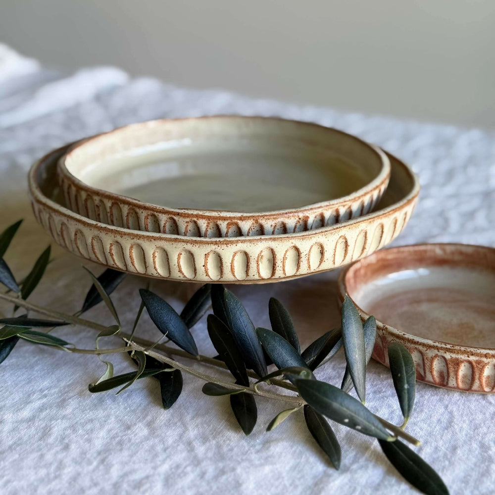 Australian-Ceramic-Artist-Ana-Ceramica-Handmade-Pottery-Ceramics-Home-Decor-Kitchen-and-Dining-Servingware-Handbuilt-Carved-Blate-Rustic-Dinner-Bread-Dessert