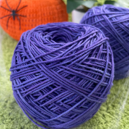 Halloween Purple Cotton Yarn Cake