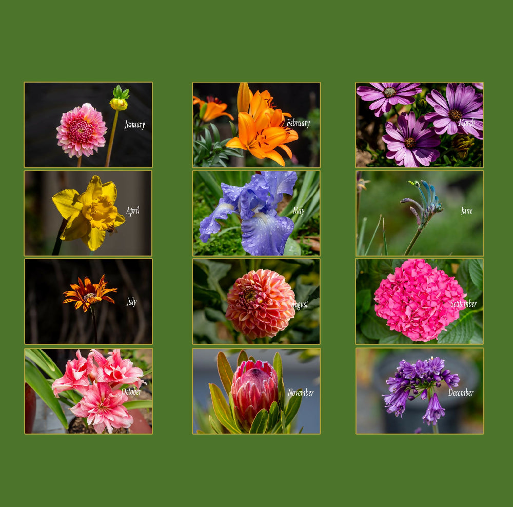 Garden Flowers - 2025 Calendar