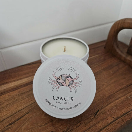 Zodiac Candle - Cancer - Pink Apple & Vanilla Frost