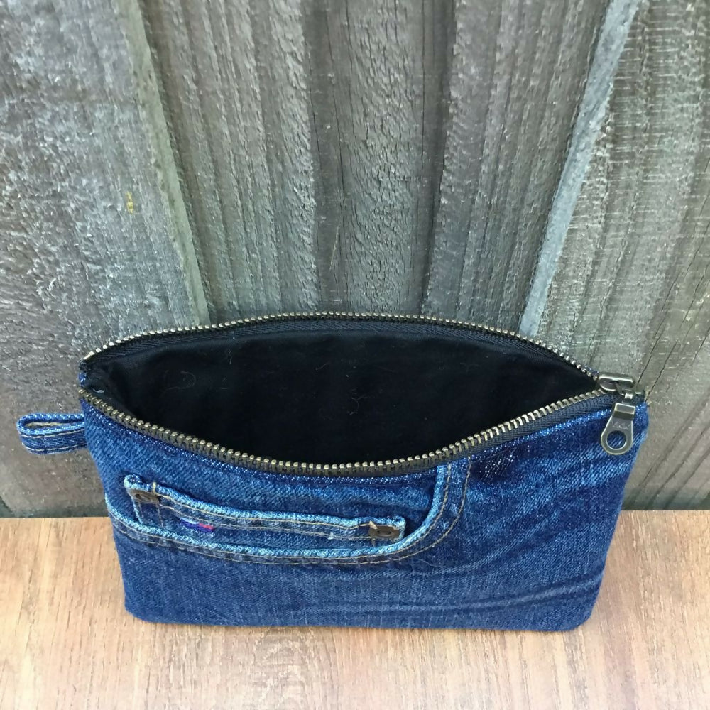 Upcycled Denim Coin Purse – Jeans Pocket