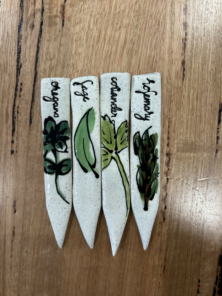 Set of 12 Herb Markers