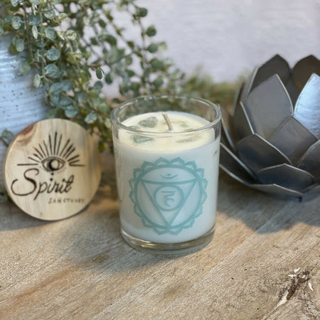 Throat Chakra Candle