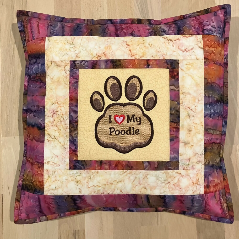 SALE cushion cover handmade Australian native & dogs