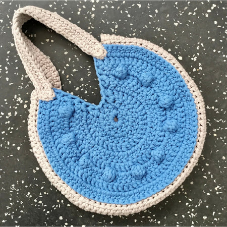 Crocheted Bobbles Circle Tote