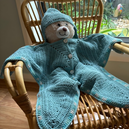 Infants crocheted Starsuit