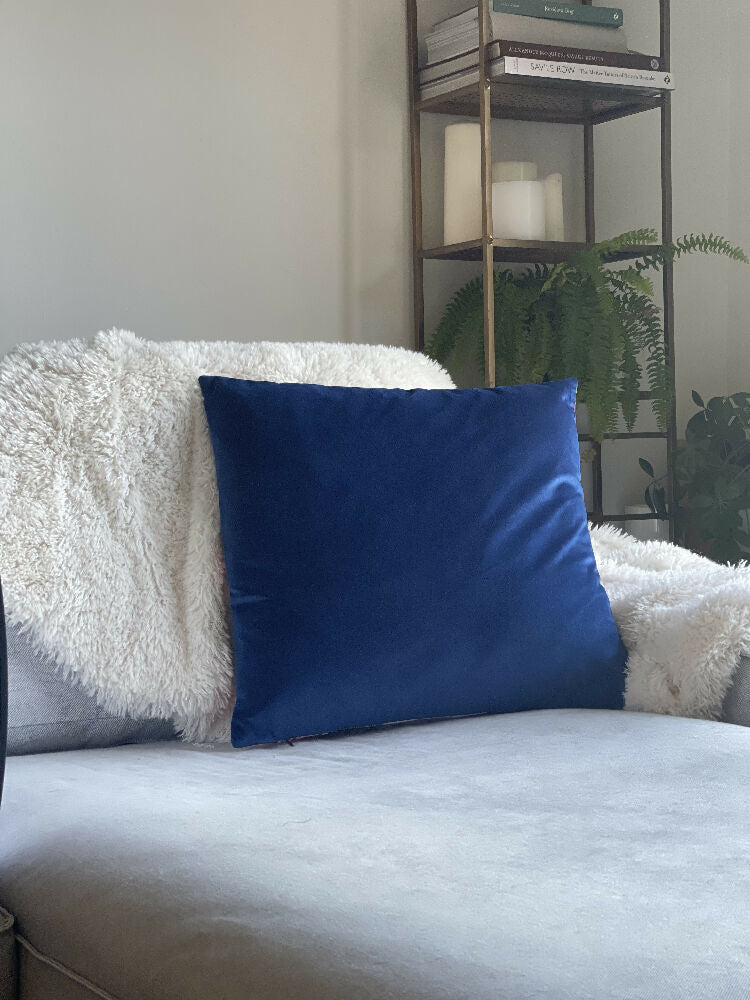 Blue Velvet Cushion Covers