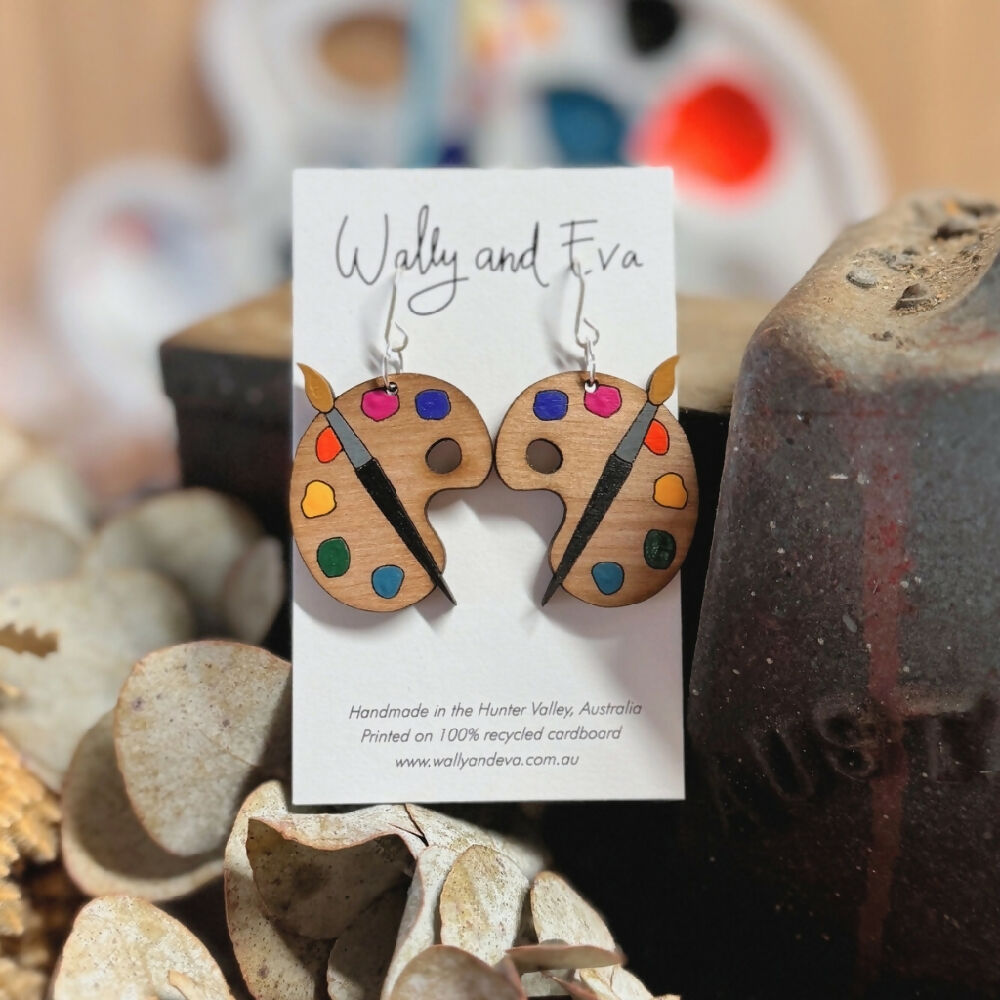 wally-and-eva-australian-hand-painted-wood-and-sterling-silver-artist-palette-earrings