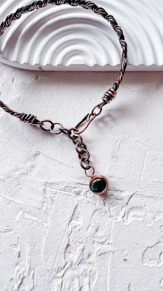 Braided_copper_bracelet_with_malachite_01