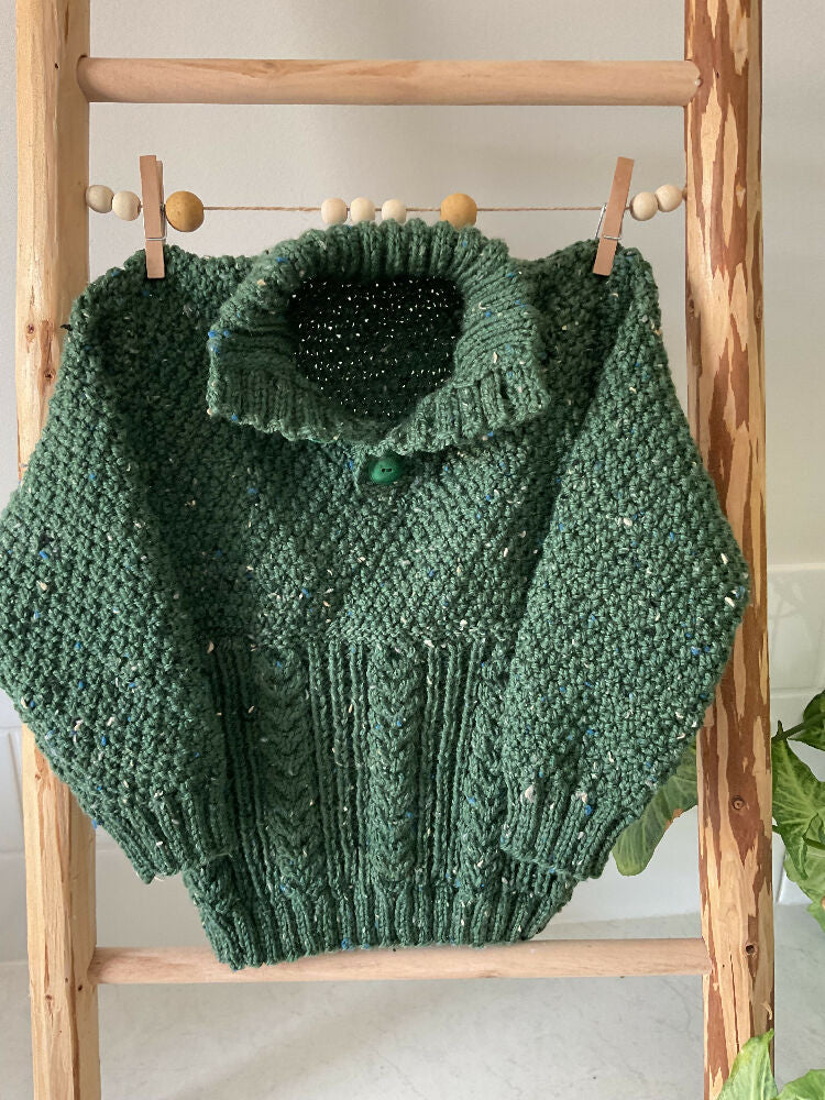 Jumper, Green, Size 2-3years