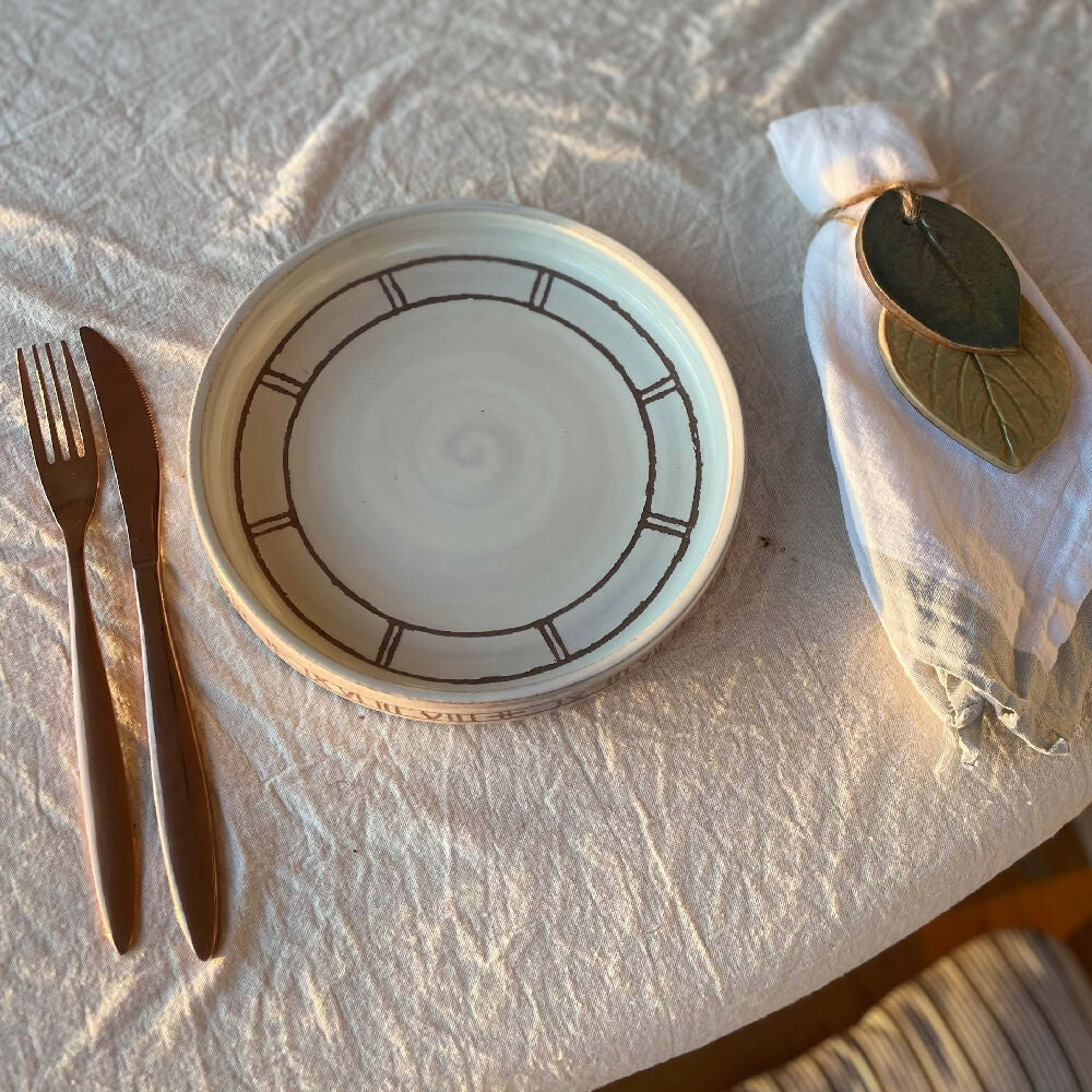 Australian Ceramic Pottery Artist Ana Ceramica Home Decor Kitchen and Dining Atlas High Sided Plates Mix and Match Entree Wheel Thrown Pottery