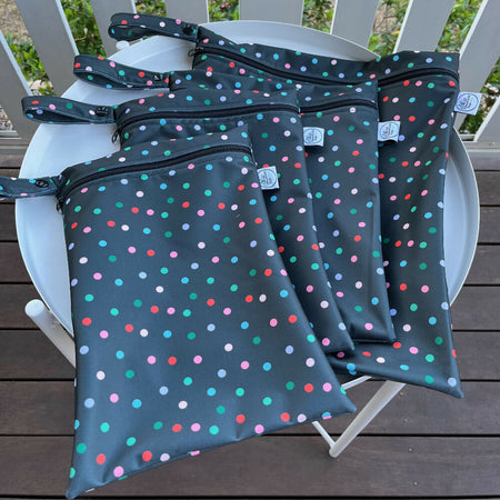 Water-resistant wet bags - Polkadots (Averly Designs)