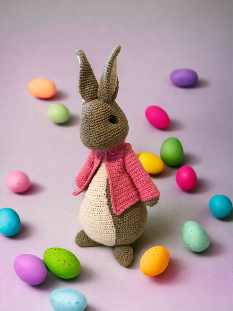 Crochet Easter Bunny in Jacket