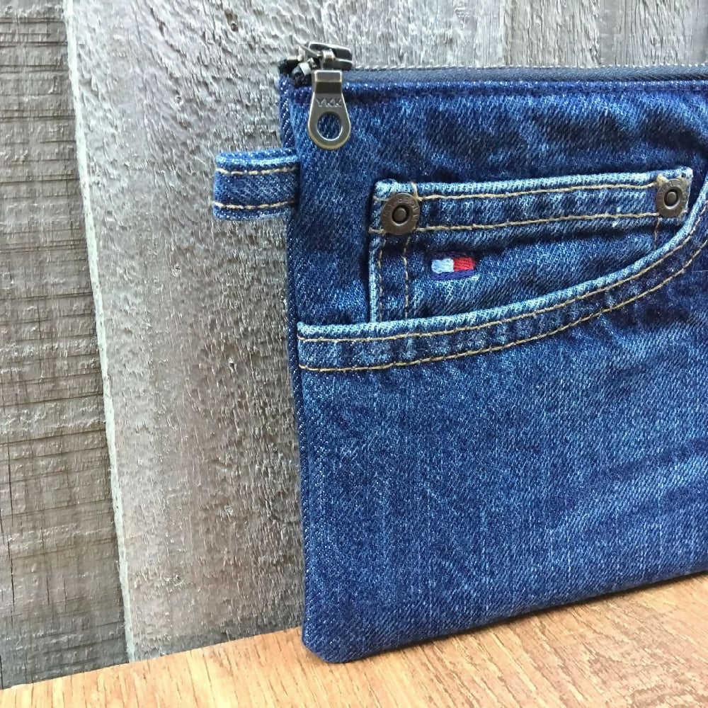 Upcycled Denim Coin Purse – Jeans Pocket