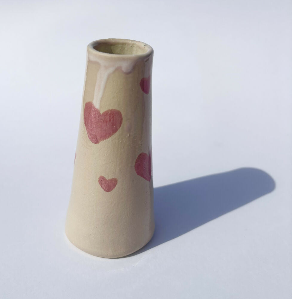 Small Bud Vase Hearts 3