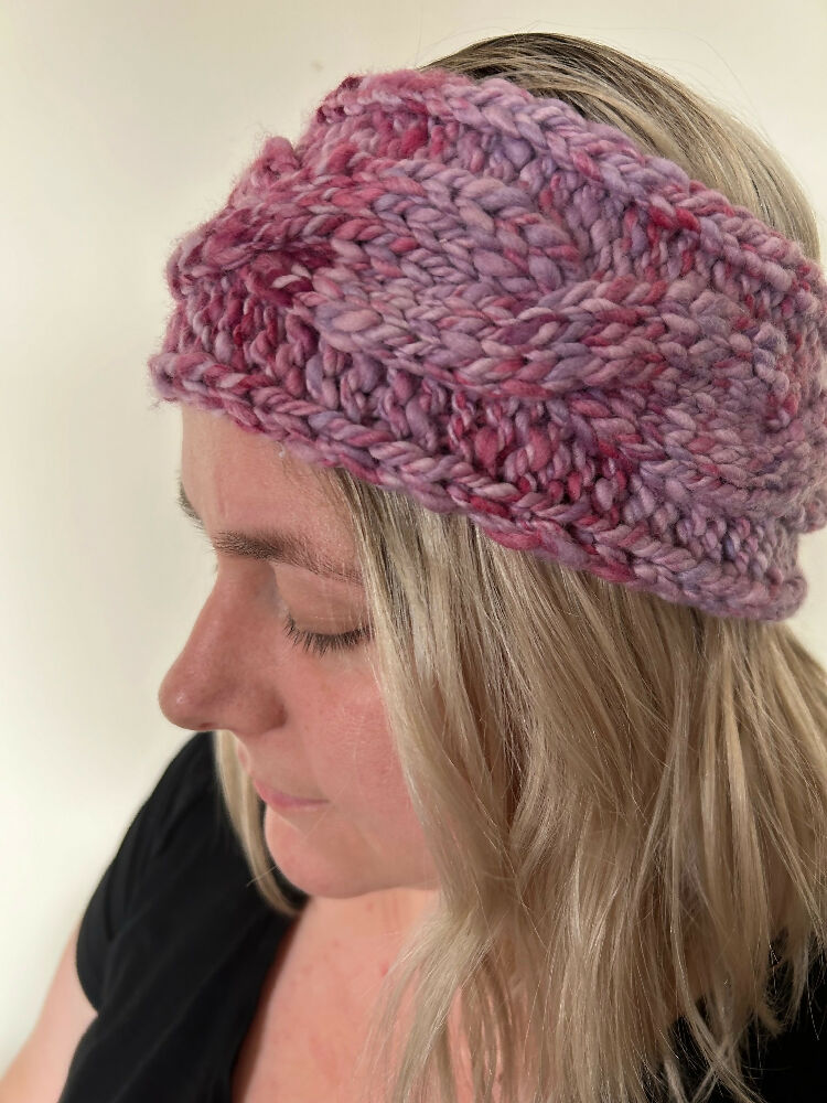 Strawberry Shortcake Hand knitted Headband