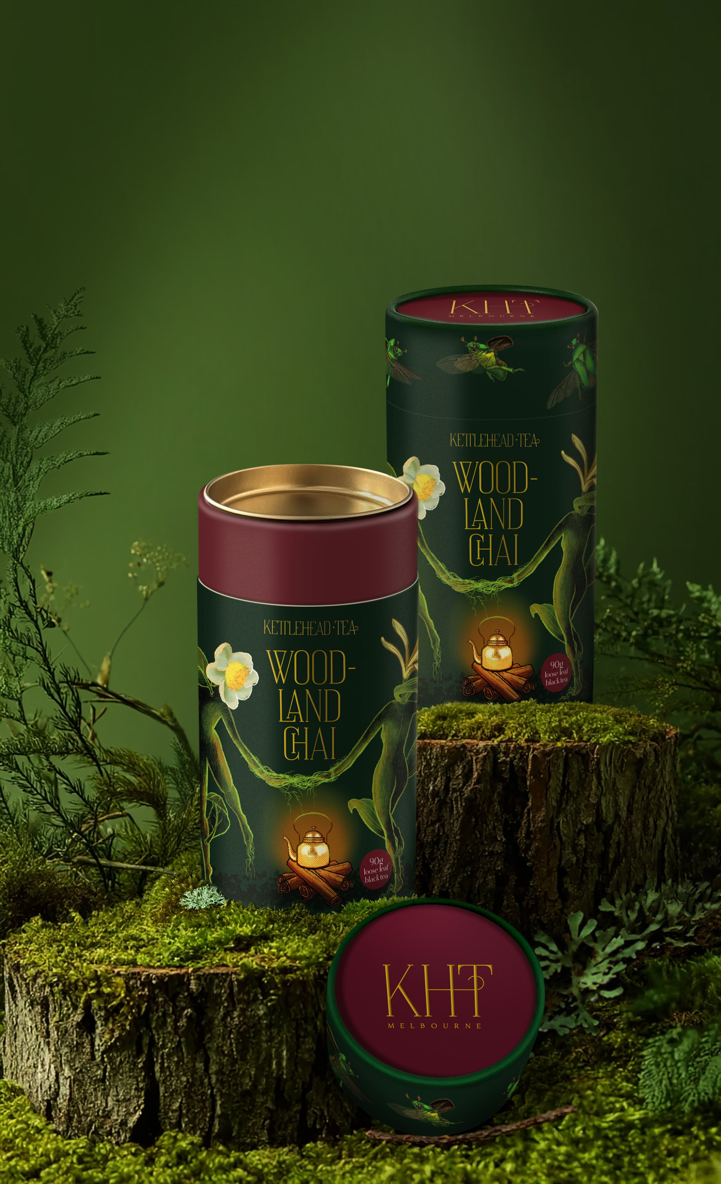 Wood-Land Chai Tea Canister